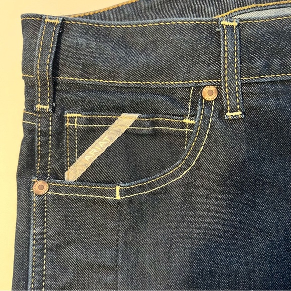 Ariat Womens Rebar Mid Rise Straight Denim Jeans Size 34 R Western Ranch Work - Picture 9 of 12